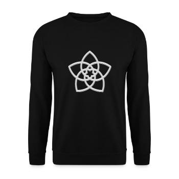 Venus Flower Golden Ratio Spirituality Astronomy - Unisex Sweatshirt - black - Front - Alina (178cm) & Michal (187cm)