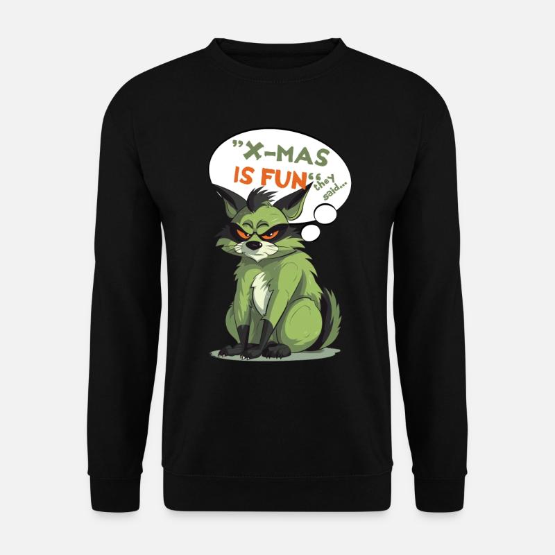 X-MAS macht Spaß - hieß es - Unisex Pullover - Schwarz