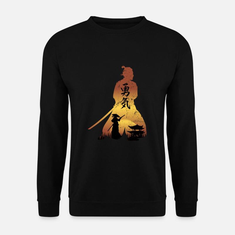 Samurai - courage - Unisex Sweatshirt - black