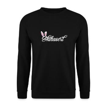 Skihaserl - Unisex Pullover - Schwarz - Vorne - Alina (178cm) & Michal (187cm)