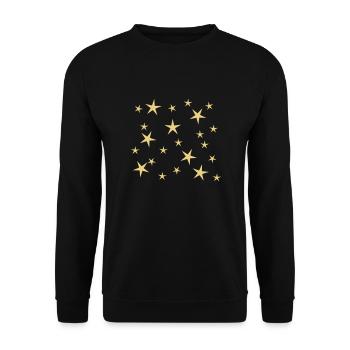 Sternennacht - Unisex Pullover - Schwarz - Vorne - Alina (178cm) & Michal (187cm)