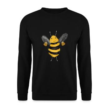 Bonne abeille mellifère - Sweat-shirt Unisexe - noir - Devant - Alina (178cm) & Michal (187cm)