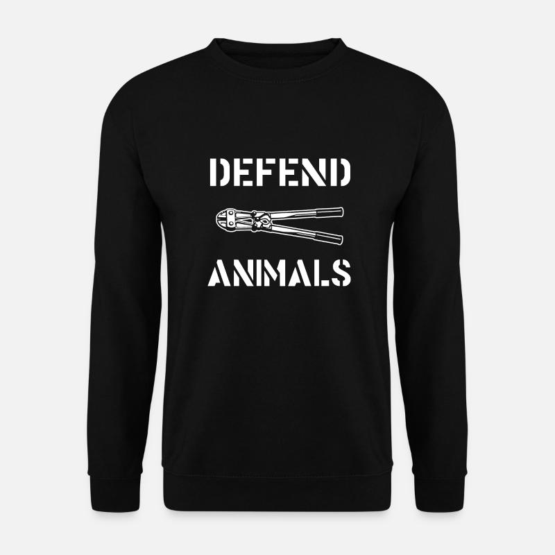 Tiere verteidigen - Unisex Pullover - Schwarz