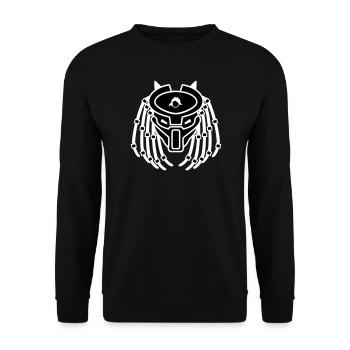 Ekudator - Unisex Sweatshirt - black - Front - Alina (178cm) & Michal (187cm)