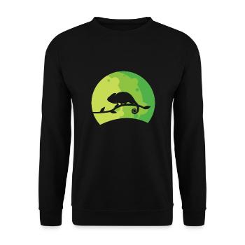 Caméléon - Sweat-shirt Unisexe - noir - Devant - Alina (178cm) & Michal (187cm)