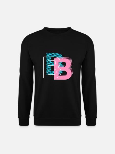 B as letter - Unisex Sweatshirt - black