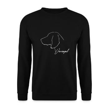 VIERÄUGEL Brandlbracke dog hunting dogs Wilsigns - Unisex Sweatshirt - black - Front - Alina (178cm) & Michal (187cm)