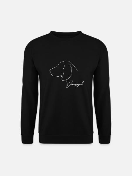 VIERÄUGEL Brandlbracke Hund Jagdhunde Wilsigns - Unisex Pullover - Schwarz