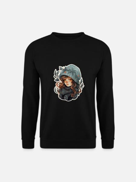 Wintermädchen - Unisex Pullover - Schwarz