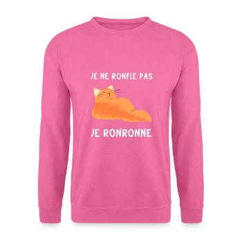 I'm purring, funny cat - Unisex Sweatshirt - pink - Front