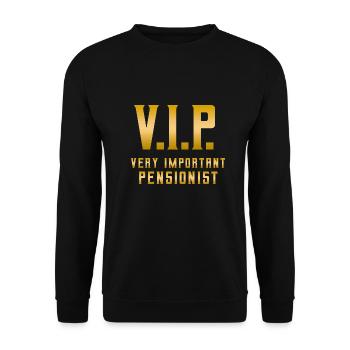 Retraité retraité retraité VIP très important - Sweat-shirt Unisexe - noir - Devant - Alina (178cm) & Michal (187cm)