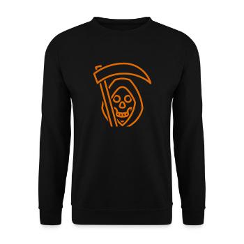 Faucheuse - Sweat-shirt Unisexe - noir - Devant - Alina (178cm) & Michal (187cm)