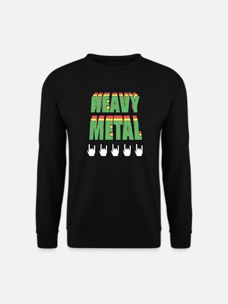 Heavy Metal Retro - Unisex Sweatshirt - black
