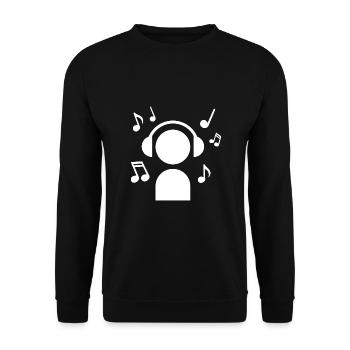 Dj für immer - Unisex Pullover - Schwarz - Vorne - Alina (178cm) & Michal (187cm)