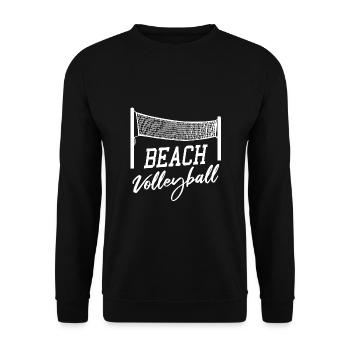 Beach volleyball - Unisex Sweatshirt - black - Front - Alina (178cm) & Michal (187cm)