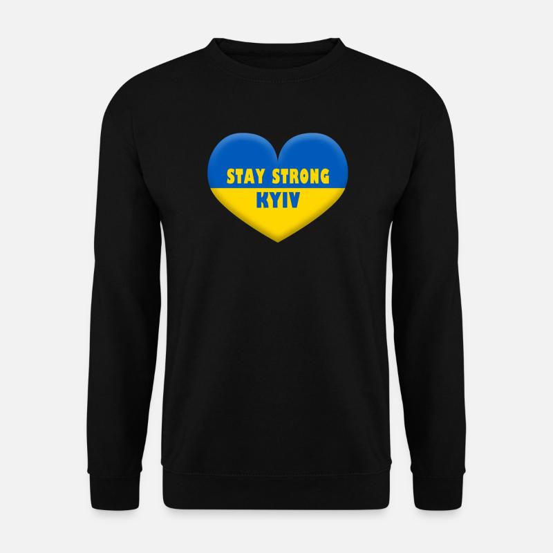 Stay Strong Kyiv - Unisex Pullover - Schwarz