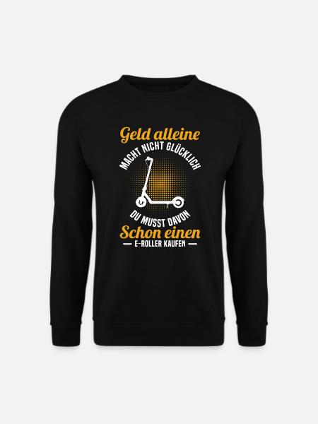 E-Roller Roller E-Scooter - Unisex Pullover - Schwarz