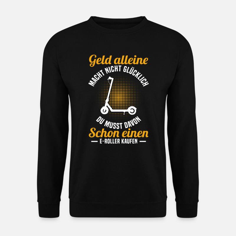 E-Roller Roller E-Scooter - Unisex Pullover - Schwarz
