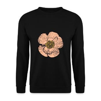 Flower Pastel Flower Flowers Pastel Flowers - Unisex Sweatshirt - black - Front - Alina (178cm) & Michal (187cm)