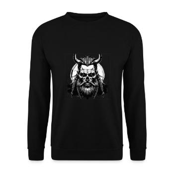Mythologie nordique Viking Guerrier Valhalla - Sweat-shirt Unisexe - noir - Devant - Alina (178cm) & Michal (187cm)