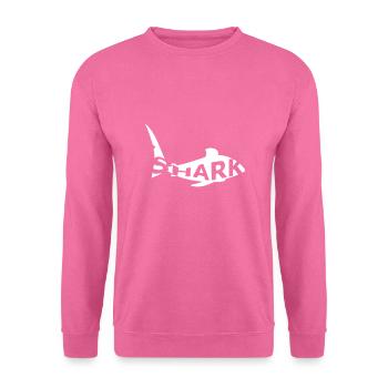 requins avec requin texte - Sweat-shirt Unisexe - rose - Devant