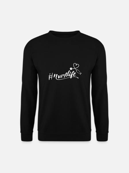 Krankenschwester - Nurselife - Stethoskop - Unisex Pullover - Schwarz