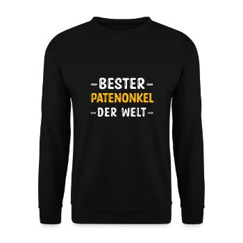 Best godfather - Unisex Sweatshirt - black - Front - Alina (178cm) & Michal (187cm)