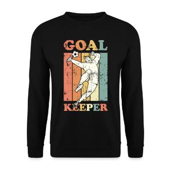 Gardien de but - Sweat-shirt Unisexe - noir - Devant - Alina (178cm) & Michal (187cm)