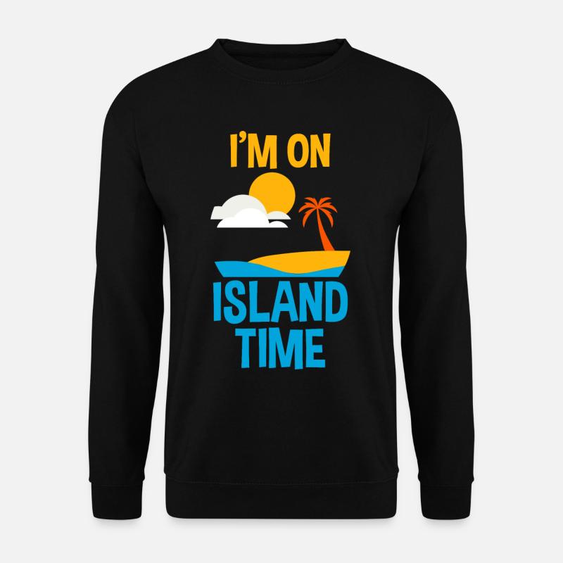 Je suis sur l’île - Sweat-shirt Unisexe - noir