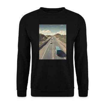 Life s too short to be slow - Unisex Pullover - Schwarz - Vorne - Alina (178cm) & Michal (187cm)