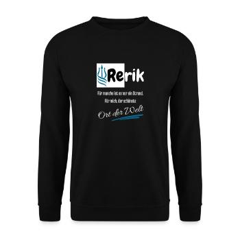 Rerik pour moi le plus bel endroit du monde. - Sweat-shirt Unisexe - noir - Devant - Alina (178cm) & Michal (187cm)