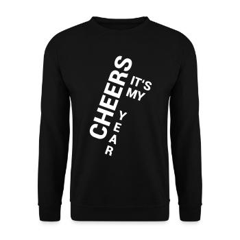 Cheers - Unisex Sweatshirt - black - Front - Alina (178cm) & Michal (187cm)