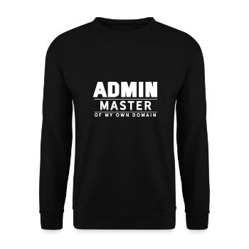 System Admin Lustiger Computer Sys Admin - Unisex Pullover - Schwarz - Vorne - Alina (178cm) & Michal (187cm)