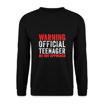 Offizieller Teenager 13 Jahre Alt Lustiger 13. Geburtstag - Unisex Pullover - Schwarz - Vorne - Alina (178cm) & Michal (187cm)