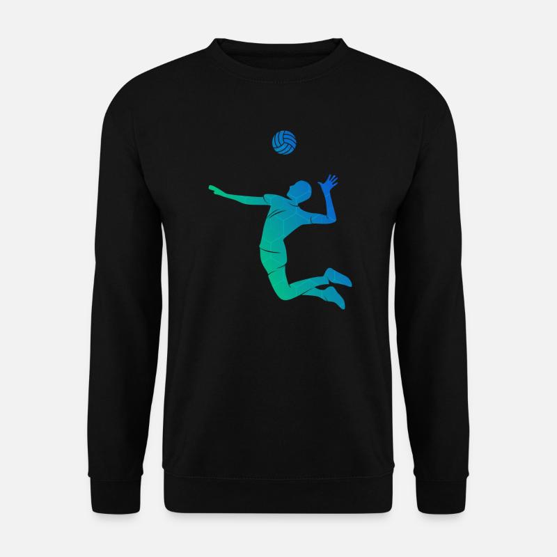 Volley Volleyballspielen Damen Volleyball - Unisex Pullover - Schwarz