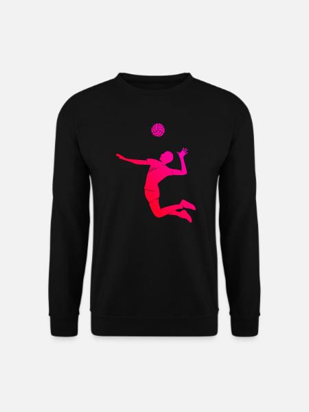 Volleyballspieler Volleyballspielen Volley - Unisex Pullover - Schwarz