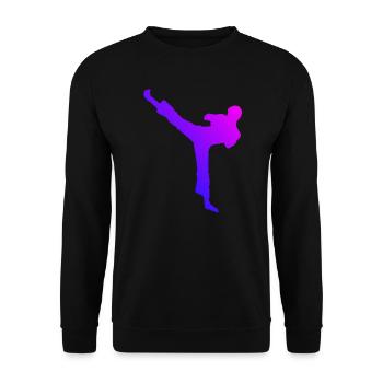 Kickboxing Boxing Kickboxer Women Kickboxing - Unisex Sweatshirt - black - Front - Alina (178cm) & Michal (187cm)