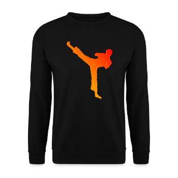 Kickboxing Femmes Boxe Boxe Kickboxing Kickboxing - Sweat-shirt Unisexe - noir - Devant - Alina (178cm) & Michal (187cm)
