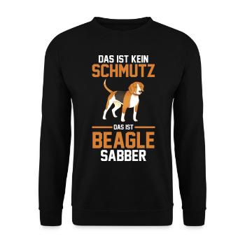 Dog Beagle - Unisex Sweatshirt - black - Front - Alina (178cm) & Michal (187cm)