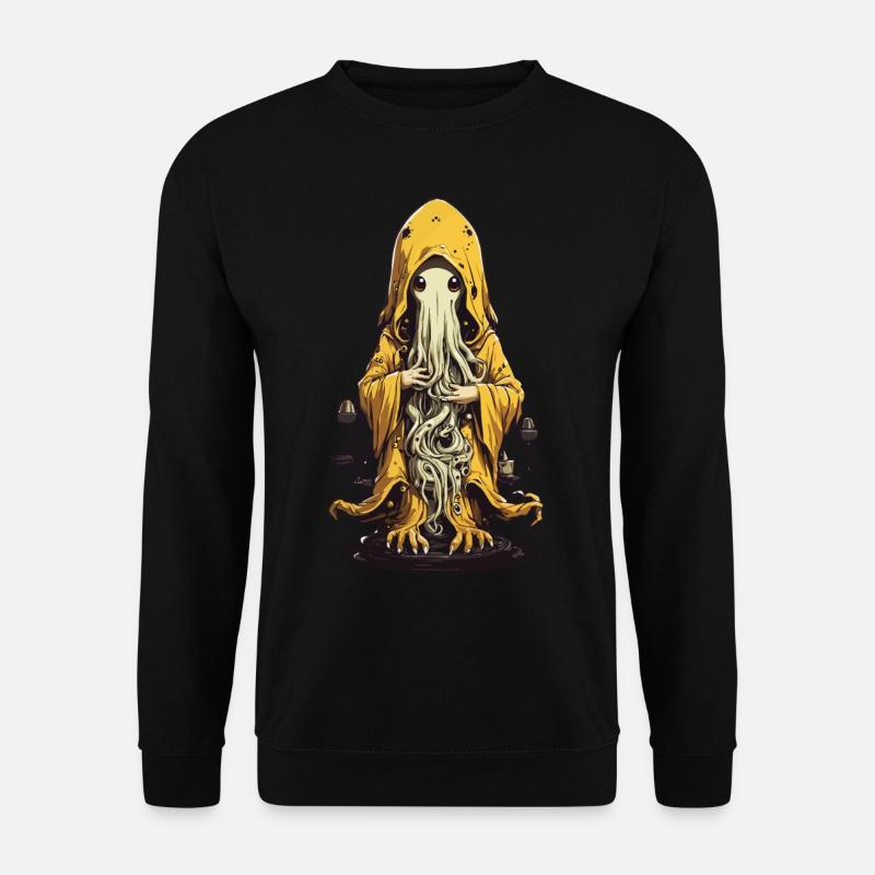 Niedliches Halloween Monster Druide Design - Unisex Pullover - Schwarz