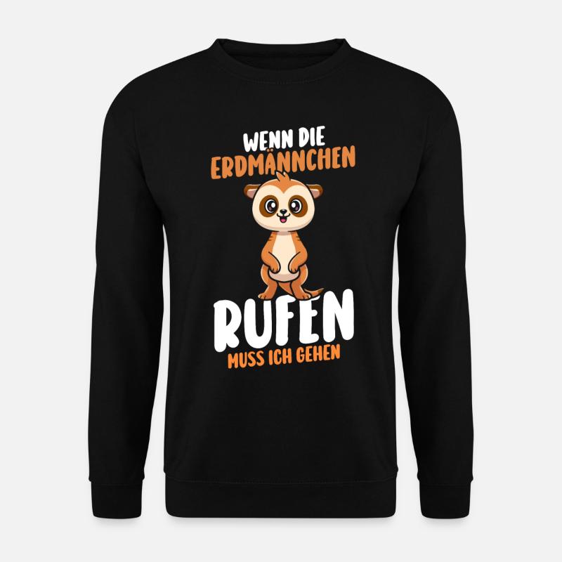 Erdmännchen - Unisex Pullover - Schwarz