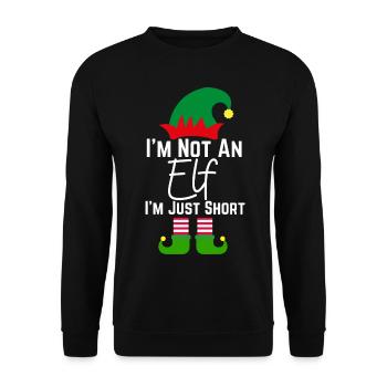 Im Not An Elf Familie Weihnachten Pjs Matching Män - Unisex Pullover - Schwarz - Vorne - Alina (178cm) & Michal (187cm)