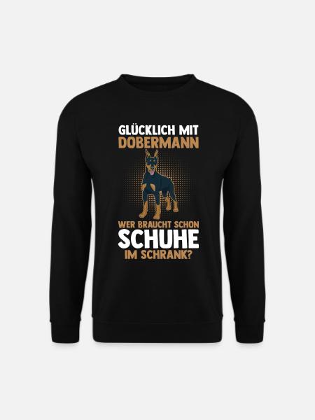 Hund Dobermann - Unisex Pullover - Schwarz