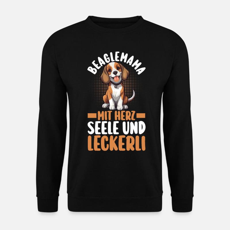 Chien Maman Beaglemama Mère Beagle - Sweat-shirt Unisexe - noir
