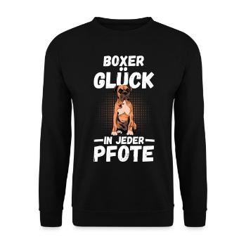 Chien AllemandBoxer Allemand - Sweat-shirt Unisexe - noir - Devant - Alina (178cm) & Michal (187cm)