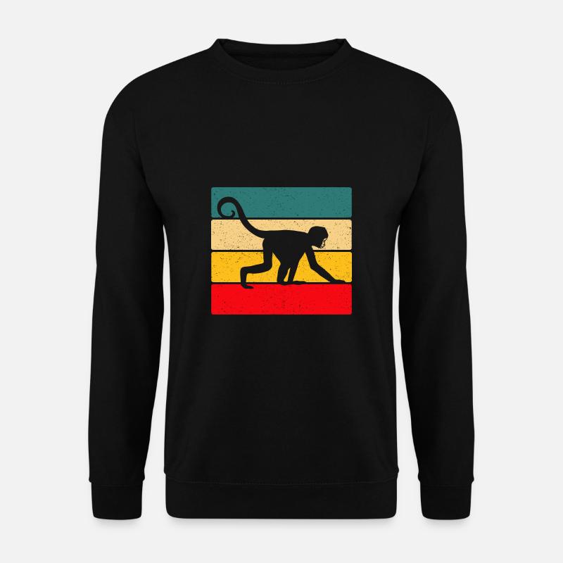 Affe - Unisex Pullover - Schwarz
