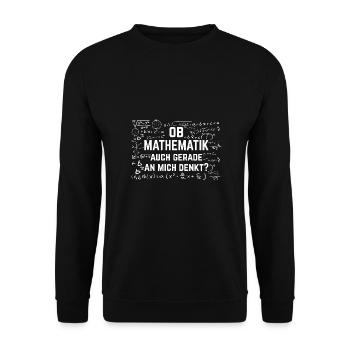 Mathematiker Mathematik - Unisex Pullover - Schwarz - Vorne - Alina (178cm) & Michal (187cm)