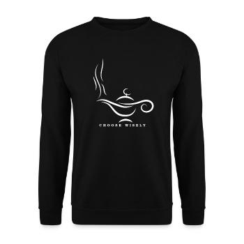 Magic lamp - Unisex Sweatshirt - black - Front - Alina (178cm) & Michal (187cm)
