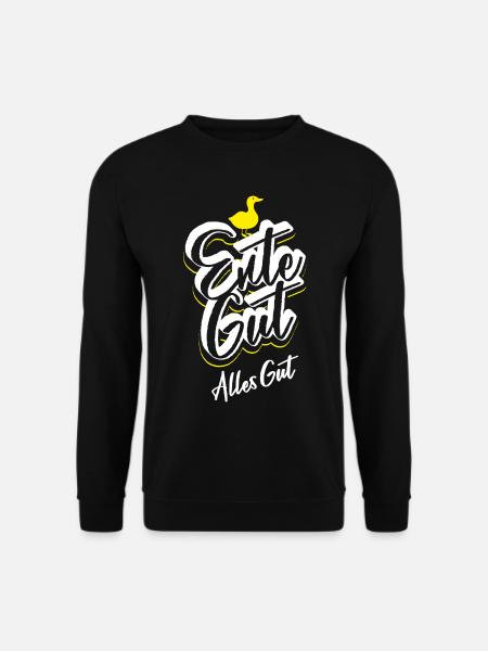 Ente Gut Alles Gut - Lustiger Spruch - Witzig - Unisex Pullover - Schwarz