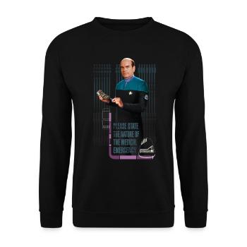 Star Trek Voyager Urgence Médicale - Sweat-shirt Unisexe - noir - Devant - Alina (178cm) & Michal (187cm)